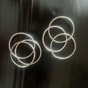 Cartier sterling silver napkin rings